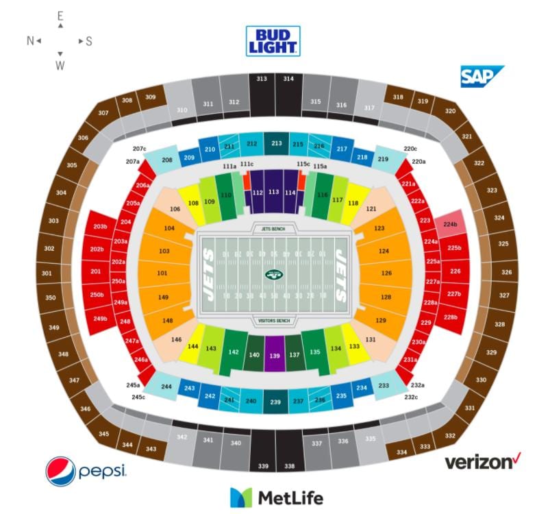 Jets de sièges carte