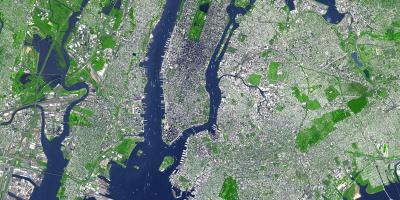 Carte aérienne de la Ville de New York