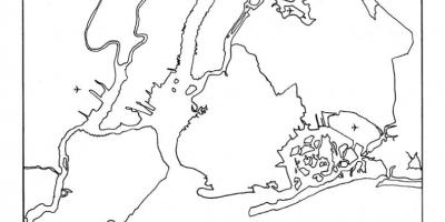 Carte vierge de la Ville de New York