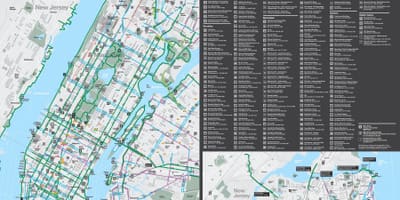 New York carte vélo