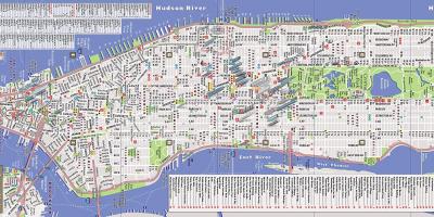 Carte de la Ville de New York rues et avenues